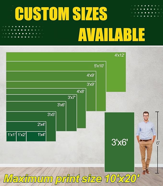 Custom Banner 2ft x 15ft Custom Vinyl Banner for Indoor & Outdoor Use - Full Color 13 Oz Sign - Personalized with High-Resolution Images, Text