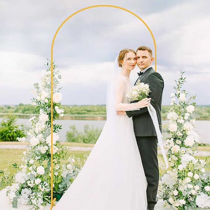 Metal Arch Stand and Cover Set 7.2FT Sage Green Arch Stand Cover for Arch Stand Frame Wedding Arch Stand with Spandex Arch Cover Set for Bridal Baby Shower Wedding Banquet Decoration