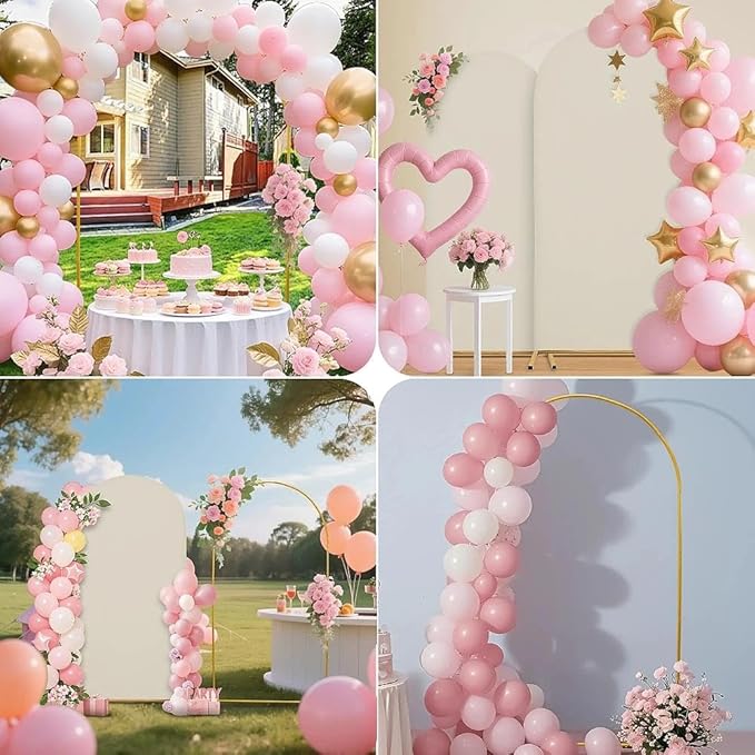 7.2FT Wedding Arch Cover – Stretchy Spandex Fabric Backdrop for Arch Stand – Ideal for Wedding Ceremony, Birthday Party, Baby Shower & Photo Booth Decoration (White)