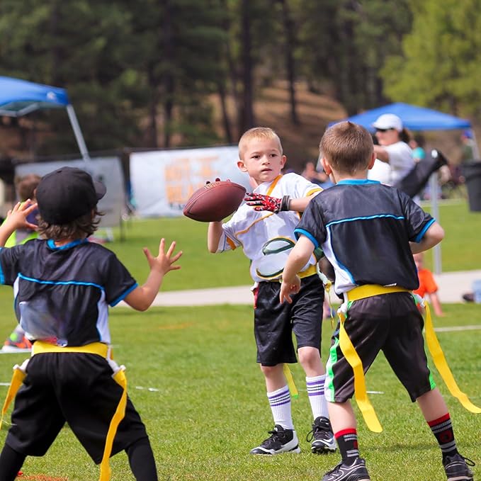Peryiter 2/12/24/36 Player Flag Football Belt, Adjustable Football Belts and Flags for Kids Youth Adult Sport Team Training