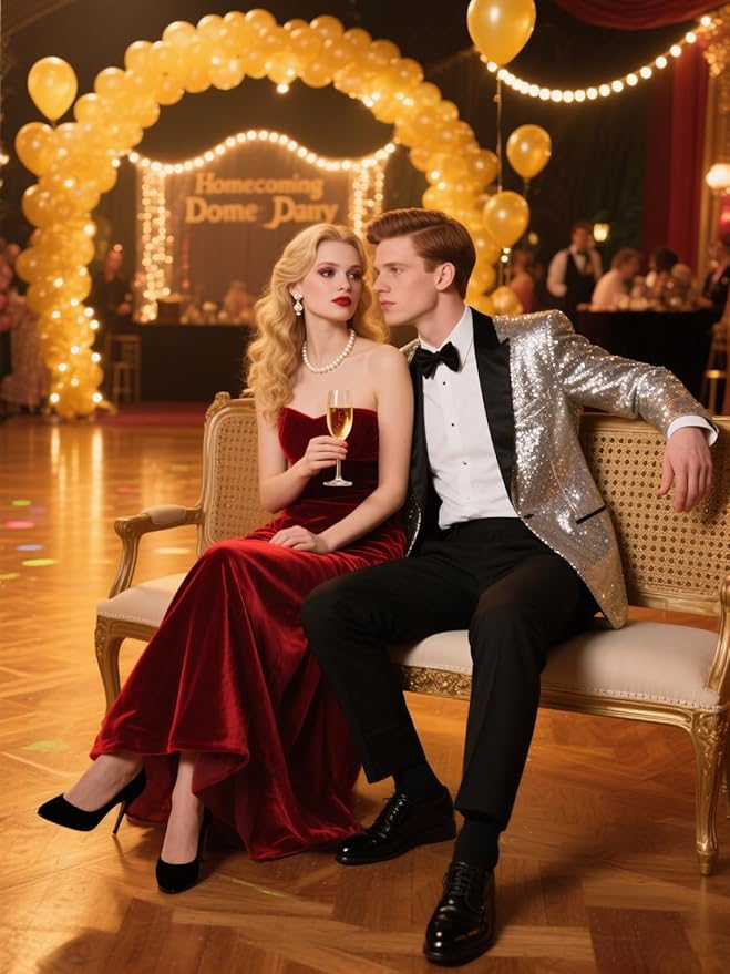 High-End Suits Sequins Men Tuxedo Sparkly Shawl Lapel Homecoming Suit Glitter 2 Pieces Party Prom Festival Blazer Pants