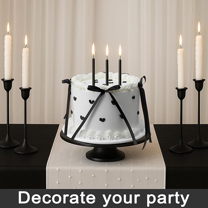 Remerry 6 Inch Black Bow White Round Fake Cake Funny Birthday Cake Decor Wedding Dessert Props Artificial White Dessert for Display Photography Women Birthday Wedding Gift