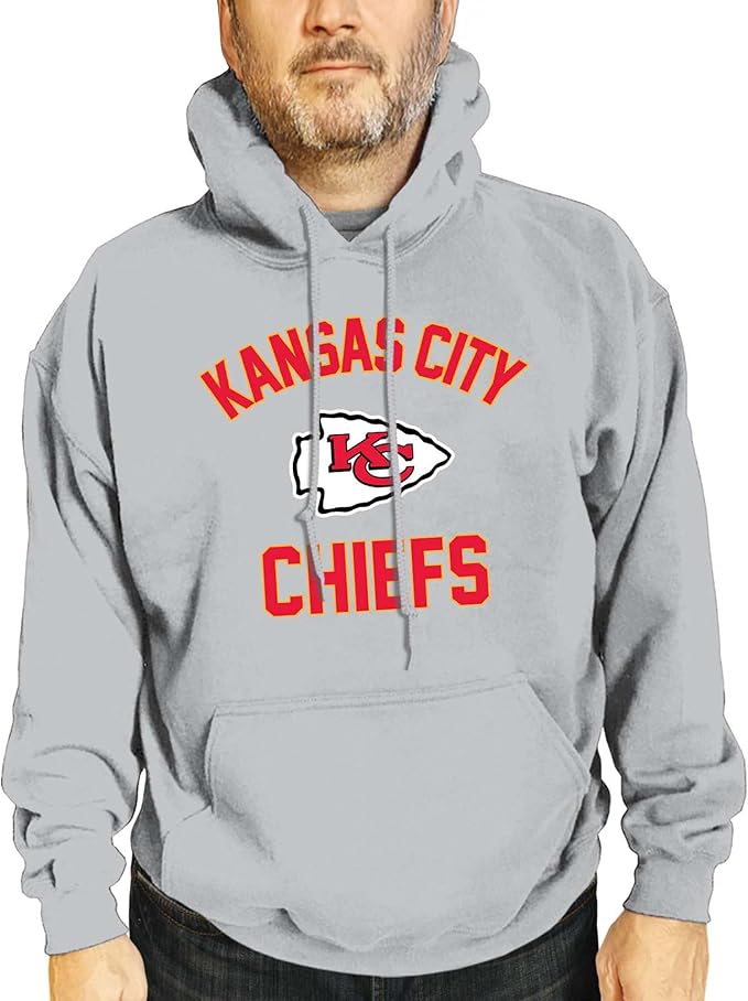 Team Fan Apparel NFL Adult Gameday Hooded Sweatshirt - Poly Fleece Cotton Blend - Stay Warm and Represent Your Team in Style