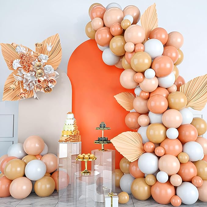 7.2FT Wedding Arch Cover – Stretchy Spandex Fabric Backdrop for Arch Stand – Ideal for Wedding Ceremony, Birthday Party, Baby Shower & Photo Booth Decoration (Candy Orange)