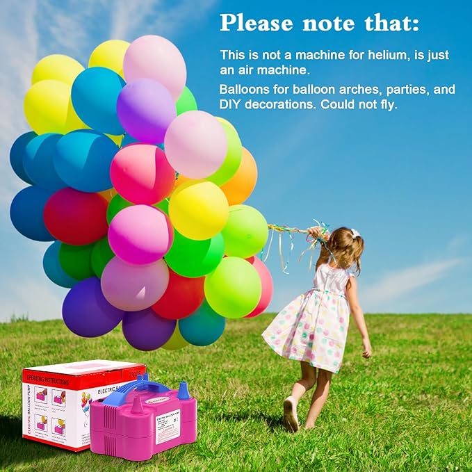 IDAODAN Balloon Arch Kit and Balloon Pump, Balloon Arch Stand with Electric Balloon Pump, Adjustable Wide Garland Arch for Wedding Baby Shower Birthday Party Supplies Decorations