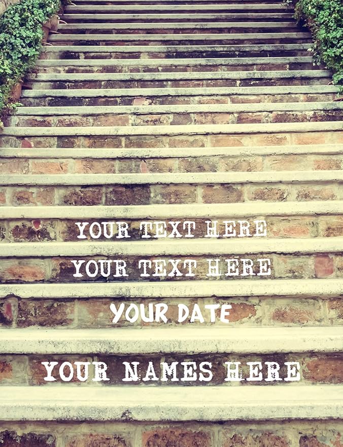IPIC - Love You Every Step, Personalized Artwork with Names and Date on, Customized Gift for Anniversary,Wedding,Birthday and Holidays. 24x16
