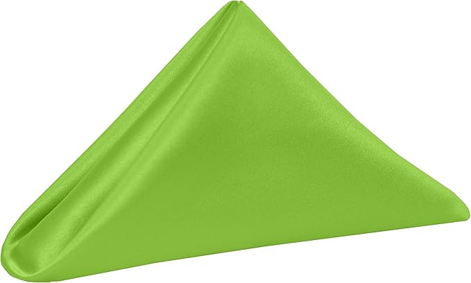Ultimate Textile Apple Bridal Satin Wedding Napkins 17" x 17" (Set of 60) - Cloth Napkins Bulk Set, Wrinkle & Stain Resistant Polyester for Events