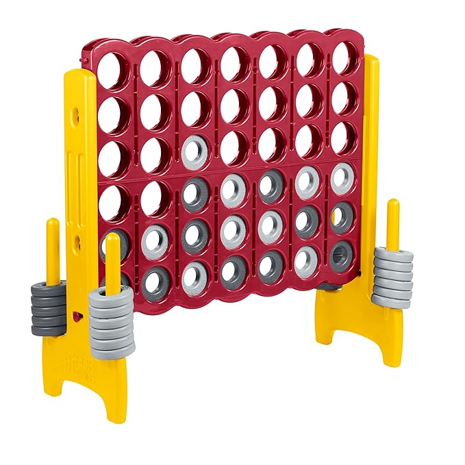 ECR4Kids Jumbo 4-To-Score, Giant Game, Cardinal, Gold