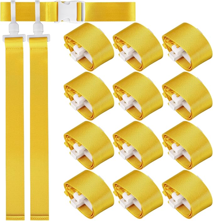 Peryiter 2/12/24/36 Player Flag Football Belt, Adjustable Football Belts and Flags for Kids Youth Adult Sport Team Training