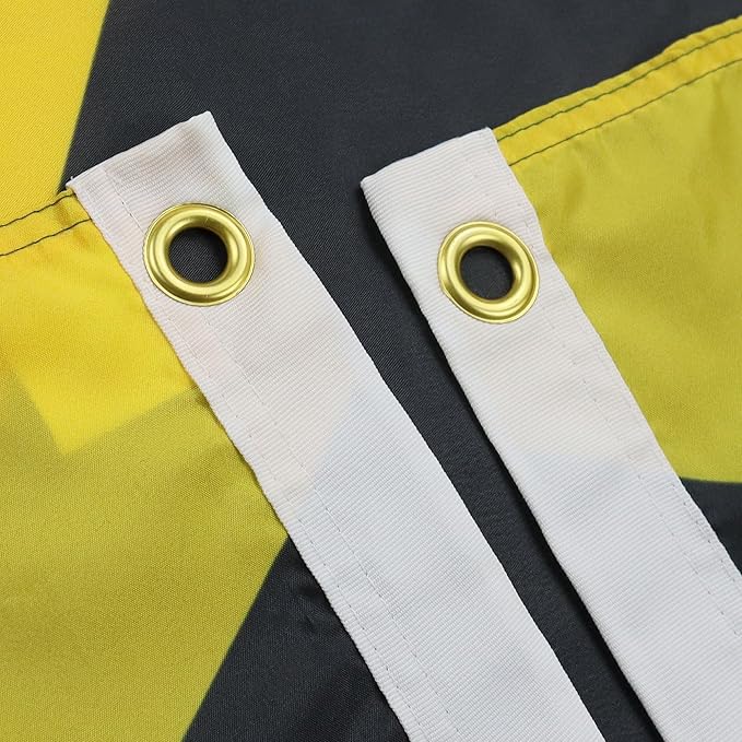 AZ FLAG Set of 10 Jamaica Flags - 90 x 60 cm - 100% Polyester Jamaican Flag with Integrated Metal Eyelets