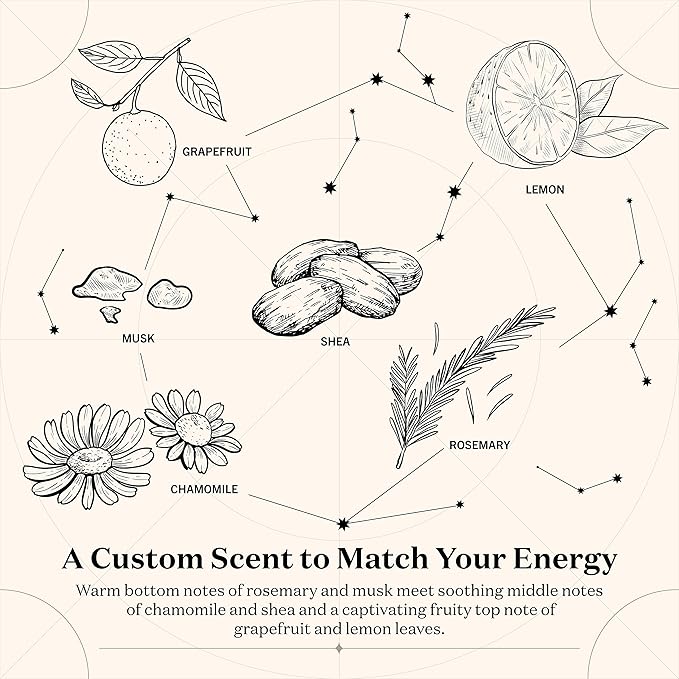 Birthdate Candles, August 13 - Leo Zodiac Scented Candles Birthday Gift - Rosemary, Chamomile & Shea Scent - All-Natural Soy & Coconut Wax, 60-80 Hour Burn Time - Made in USA
