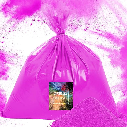 ARELUX Grape Purple Color Powder - 6lbs Bulk (2x3lb) for Color Wars, Powder War & Fun Events | Durable Individual Packets, Vibrant Holi Powder for Gender Reveal, Run, Rangoli, Parties | Non-Toxic