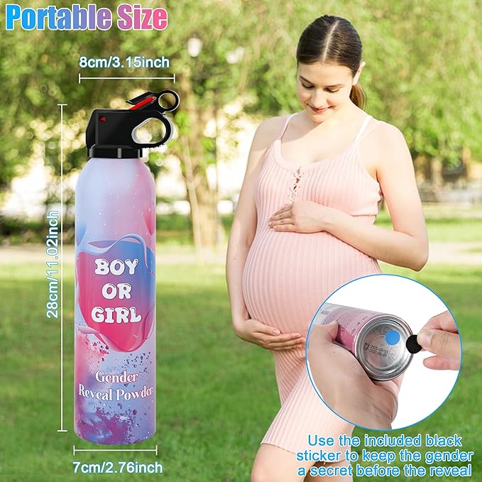 4 Pack Blue Gender Reveal Smoke Bombs for Baby Boy, Color Powder or Dust for Gender Announcement Idea, Baby Shower Decoration, Supply, Party