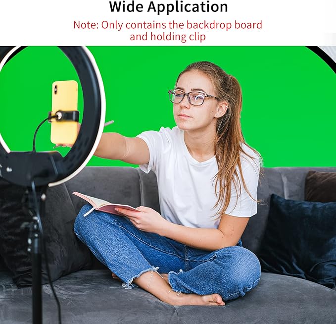 Reversible Photo Pop-up Backdrop, 3'x5' Green Grey Double-Sided Background for Headshot and Portrait Photography, Vlogging and Video Conferencing
