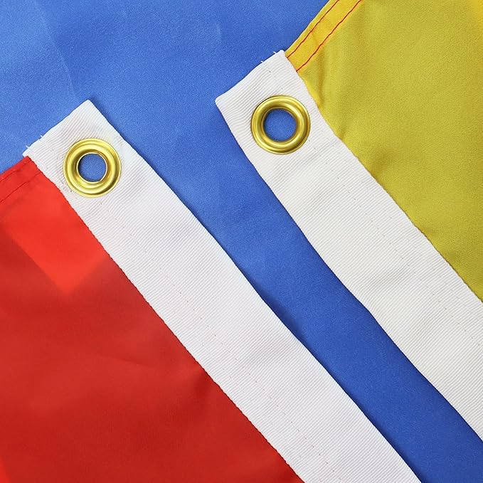 AZ FLAG Set of 5 Colombia Flag - 90x60cm - Colombian Flag 100% Polyester with integrated metal grommets