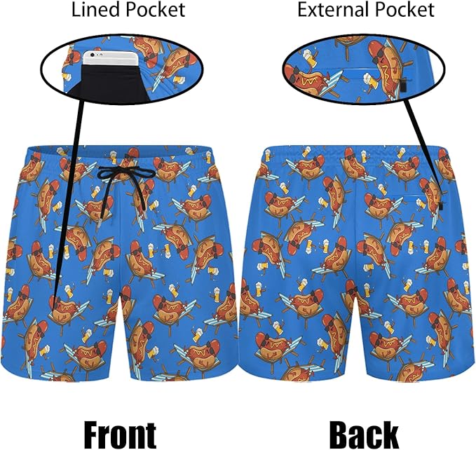 Men's Hawaiian Shirt and Shorts Set 2 Piece Beach Outfits with Bucket Hats for Beach Days and Summer Vibes