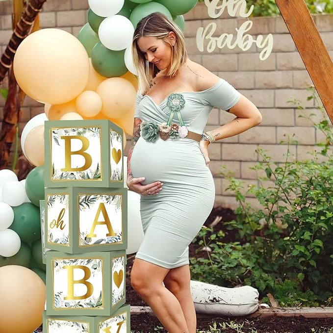 Sage Green Baby Shower Decorations Gender Neutral Baby Shower Decorations Welcome Baby Banner Sage Green Balloons Paper Lanterns Pom Tablecloth Neutral Gender Reveal Birthday Party Supplies