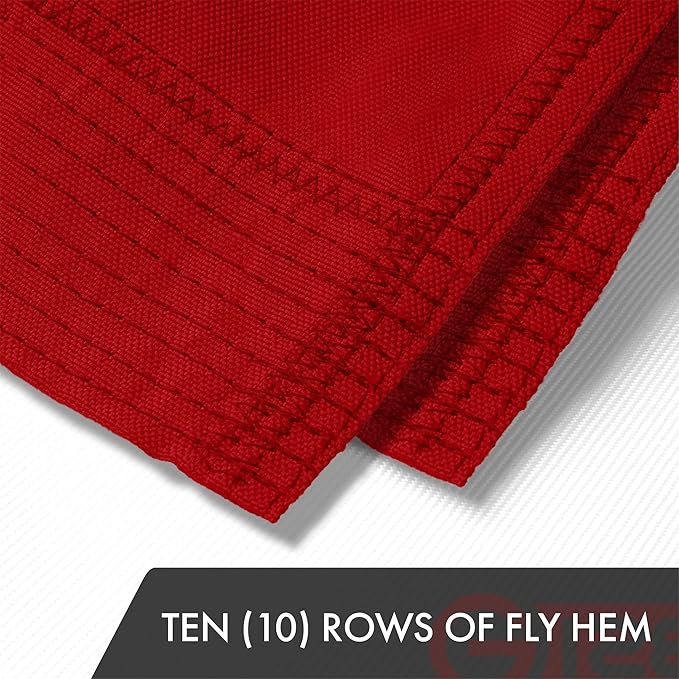 G128 American USA Flag | 12x18 Ft | ToughWeave Series Embroidered 600D Polyester | Country Flag, Embroidered Stars, Sewn Stripes, Indoor/Outdoor, Vibrant Colors, Brass Grommets