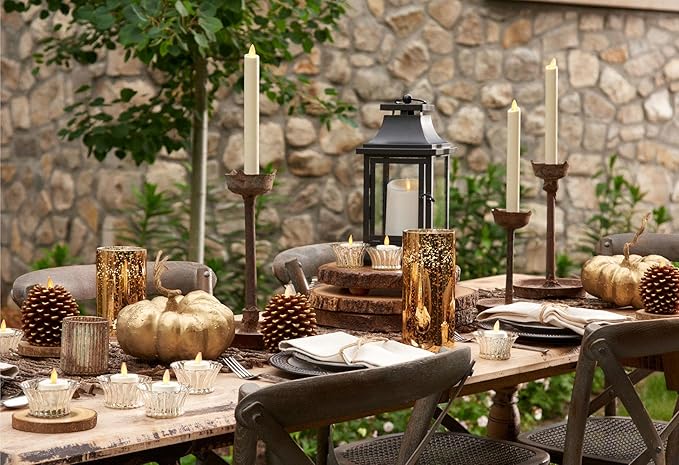 Luminara Flameless LED Tea Light Candle, 1.4" x 2", Pack of 2, Pearl Ivory, Real Flame, Battery Operated w/Remote Timer Function, Paraffin Wax