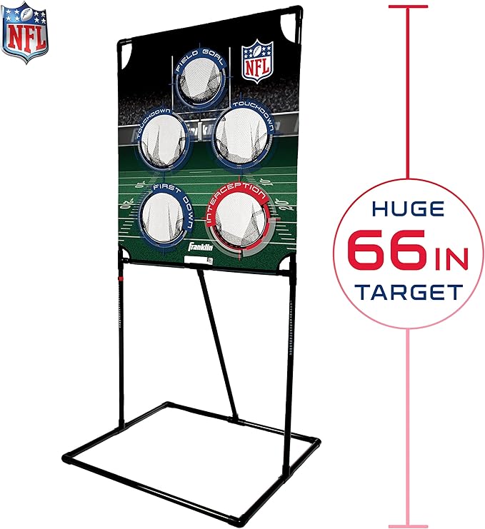 Franklin Sports Target Toss Games - Kids Football + Baseball Target Toss Games for Indoors + Outdoors - Fun Football + Baseball Throwing Games for Kids - Includes Targets + Mini Toy Balls