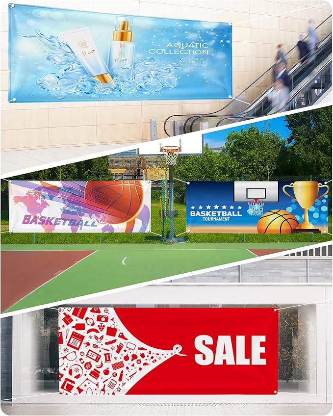Custom Vinyl Banners and Signs Customize for Business Outdoor, Personalized Banner Customize with Logo Text for Party Birthday, Customized Banner Decoration for Graduation Wedding Event 5'x12'