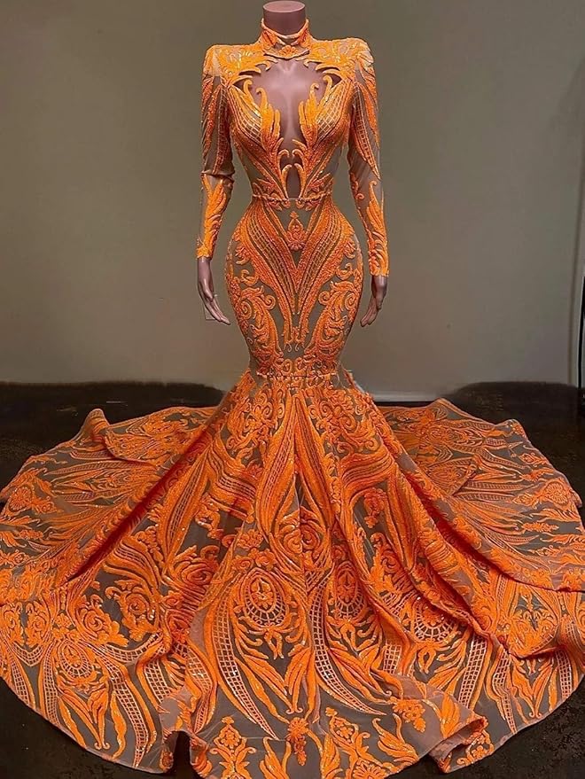 Keting Shiny Sequined Mermaid Women's Prom Party Evening Gala Dress Pageant Celebrity Gown