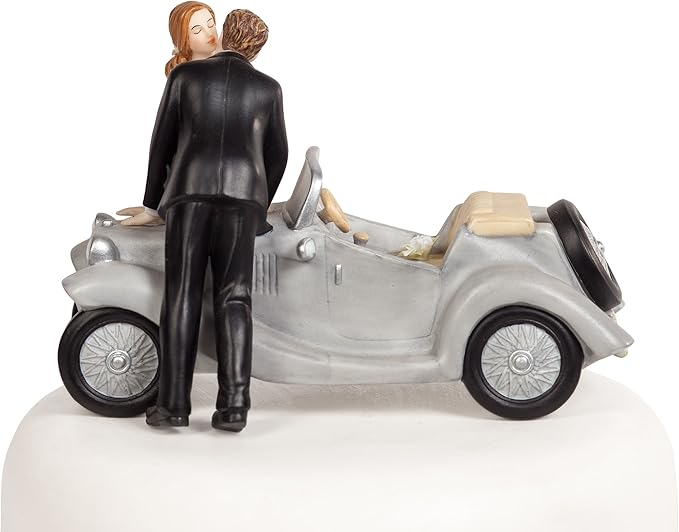 Wedding Collectibles "I'll Love U 4 EVER" Car Wedding Cake Topper