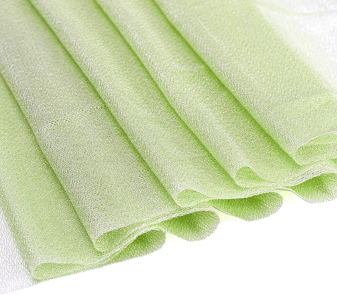 VDS Pack of 300, Sage Green, Sheer Chiffon Chair Sashes Bows Chair Cover Back Tie Ribbon for Wedding Birthday Baby Shower Engagement Ceremony Event Party Banquet Restaurant Dining Chair Decoration
