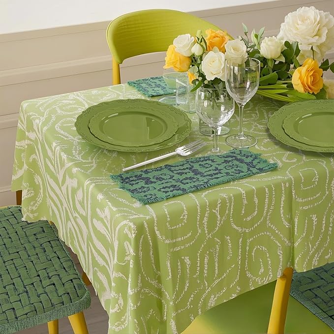 U-QE 100PCS Olive Green Plastic Plates - Plastic Green Plates Disposable Heavy Duty - Olive Disposable Plates for Party Including 50PCS 10'' Dinner & 50PCS 7.5'' Dessert Plate