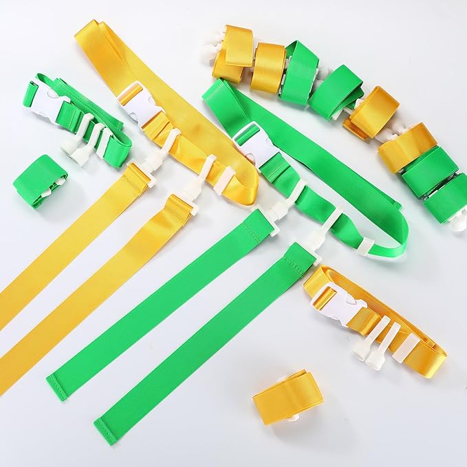 Peryiter 2/12/24/36 Player Flag Football Belt, Adjustable Football Belts and Flags for Kids Youth Adult Sport Team Training