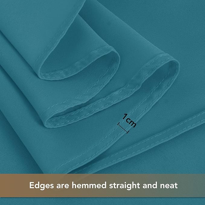 sancua Rectangle Tablecloths for 6 Foot Tables, 6 Pack - Washable Polyester Fabric Table Cloth for Wedding Party, Birthday, Banquet Reception, 54x108 Inch, Teal
