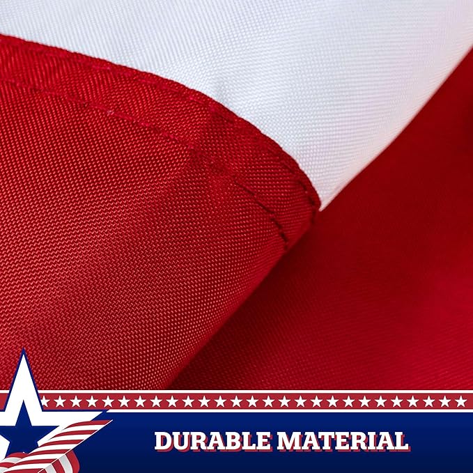 G128 10 Pack: USA Pleated Fan Flag, 2x4 Feet American USA Bunting Decoration Flags Printed Patriotic Stars & Stripes with Canvas Header and Brass Grommets