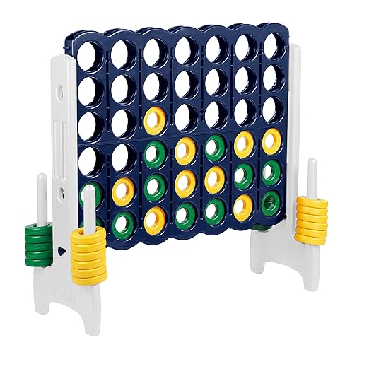 ECR4Kids Jumbo 4-To-Score, Giant Game, Blue/Gold