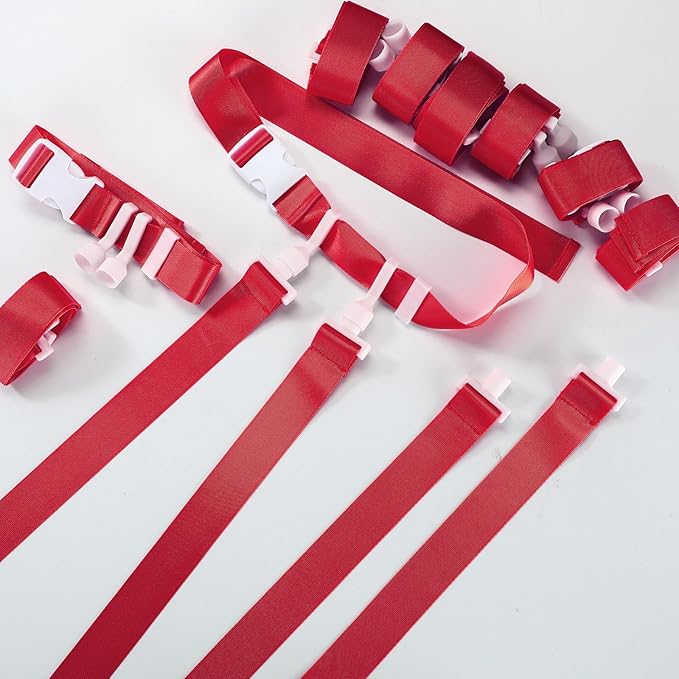 Peryiter 2/12/24/36 Player Flag Football Belt, Adjustable Football Belts and Flags for Kids Youth Adult Sport Team Training