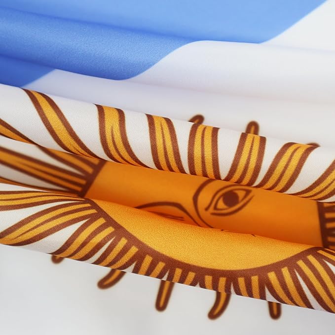 AZ FLAG Set of 5 Argentina Flag - 90x60cm - Argentine Flag 100% Polyester with integrated metal grommets