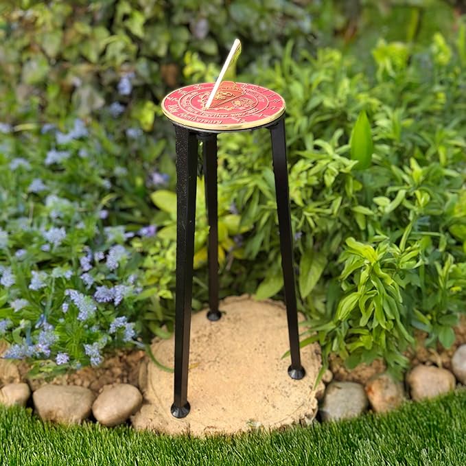 Anniversary Sundial Gift for 40th Ruby Wedding Anniversary in 2026 - Recycled Metal Home Decor Or Garden Present Idea - Handmade in UK for Him, Her Parents Or Couples 40 Year Celebration