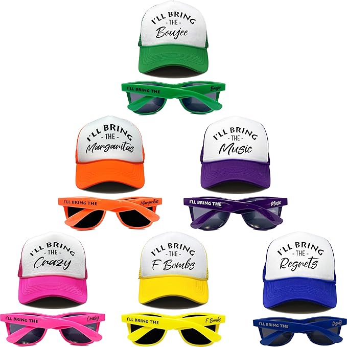 Funky Junque Matching Trucker Hat & Sunglasses Set - Stylish Combo for St. Patrick's Day Party, Single Sets, Value Packs