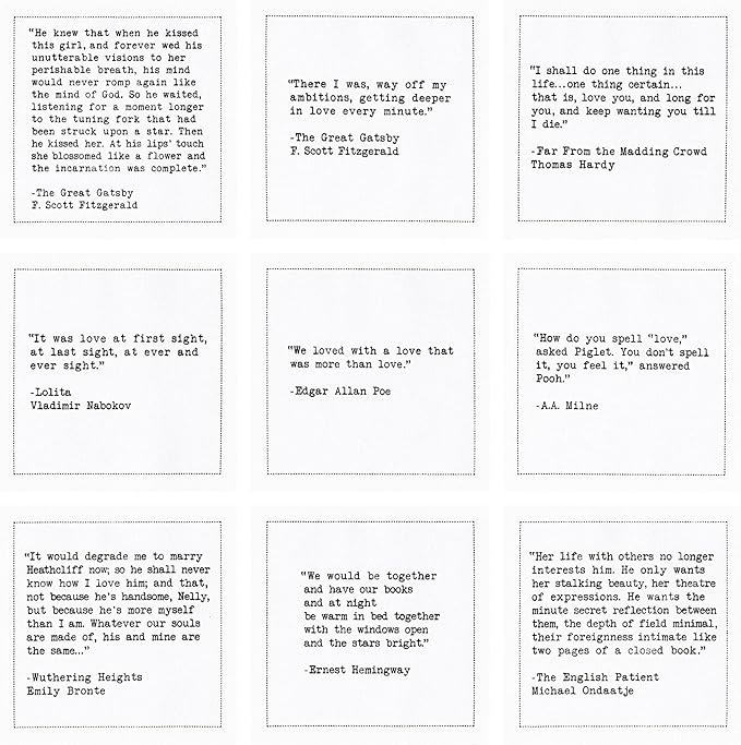 Five Star Romantic Quotes | White Cotton Cocktail Napkins | 50 Luxury Disposable Beverage Napkins with Witty Bar Quotes | Drink Napkins for Parties, Bars, Weddings & Game Nights