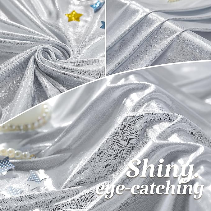 Besutolife 30×10 FT Silver Sequin Backdrop Curtains, Wrinkle-Free Heavy Party Backdrop Drapes No-shed Glitter Background for Wedding Birthday Graduation Bridal Baby Shower Christmas Photography Stage