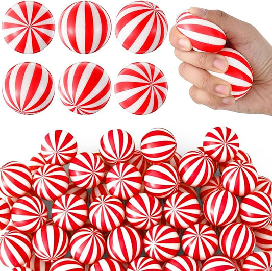 Libima 24 Pcs 2 Inch Circus Carnival Stress Ball Squeeze Fidget Toy Fun Stress Relief Toy for Carnival Circus Party Favors Decorations Prizes Rewards Birthday Supplies