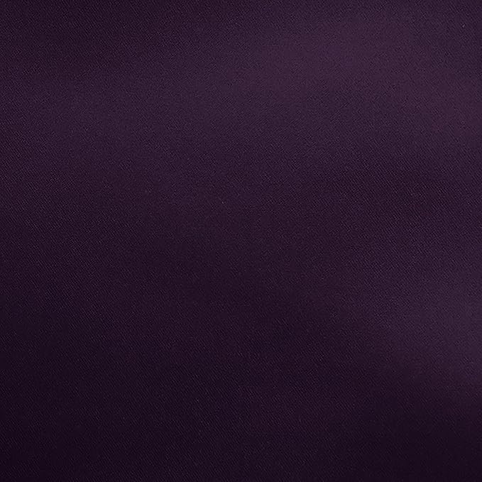 Ultimate Textile Aubergine Bridal Satin Wedding Napkins 17" x 17" (Set of 60) - Cloth Napkins Bulk Set, Wrinkle & Stain Resistant Polyester for Events
