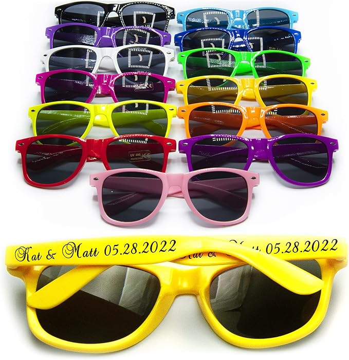 Personalized Wedding Sunglasses In Bulk Destination Wedding Favors For Guest Bridal Party Sunglasses Set