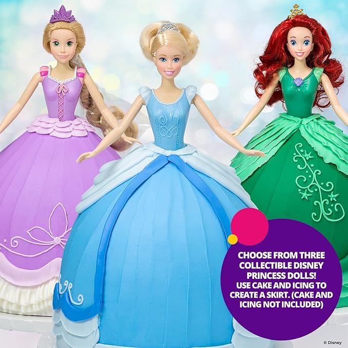 DecoPac Disney Princess Doll Signature Cake DecoSet Cake Topper, Plastic, Rapunzel, 11"