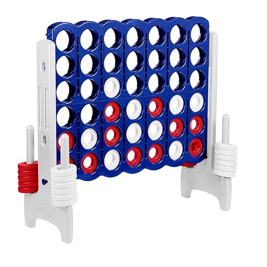 ECR4Kids Jumbo 4-To-Score, Giant Game, Red/White/Blue