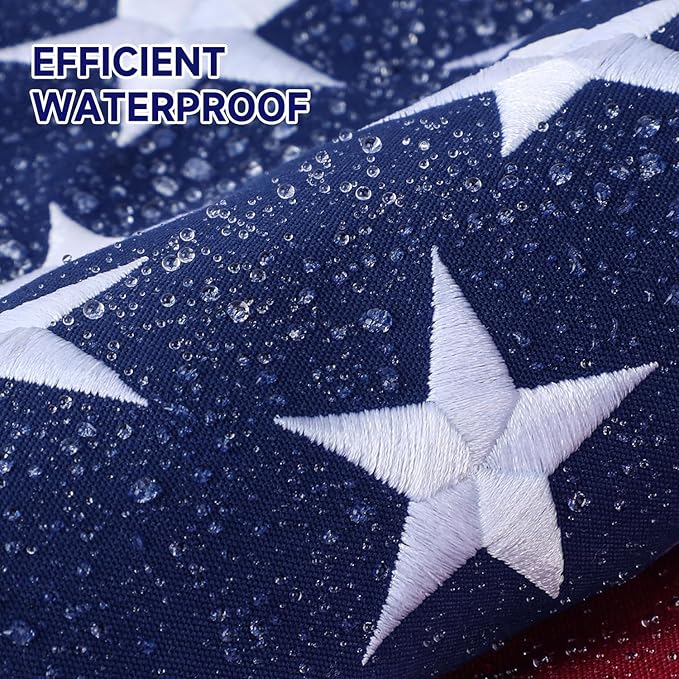 American Flag for Outside 5x8 Ft Upgraded Thickened Spun Polyester Series Fade-Resistant Ultra Durable Tear-Resistant Heavy Duty USA US Flags Heavy Duty , Embroidered Stars, Sewn Stripes, Brass Grommets