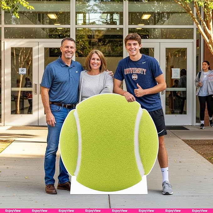 Tennis Cardboard Cutout, 7FT Life Size Cutouts Decor for Sports Themed Party Backdrop, Photo Booth Props, Birthday Table Centerpieces, Tennis Game Stand Up Display