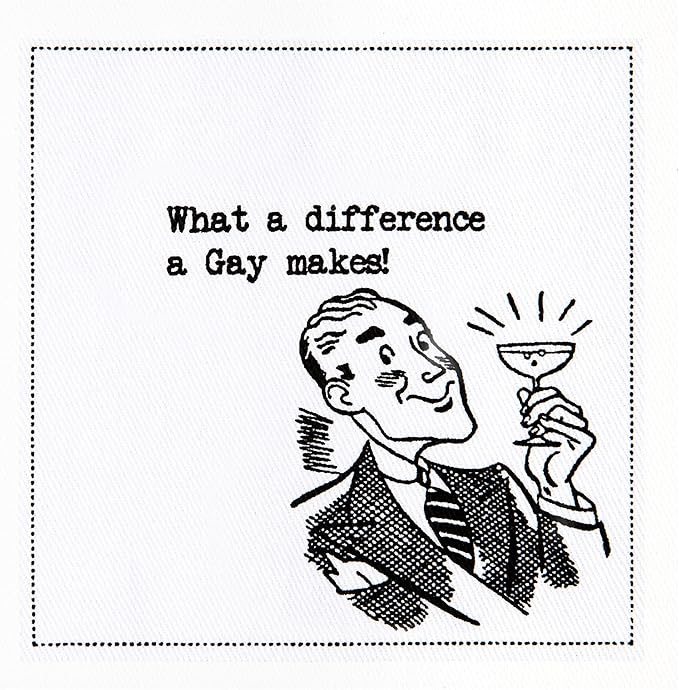 Five Star Funny Pride Graphics Quotes | White Cotton Cocktail Napkins | 50 Luxury Disposable Beverage Napkins with Witty Bar Quotes | Drink Napkins for Parties, Bars, Weddings & Game Nights