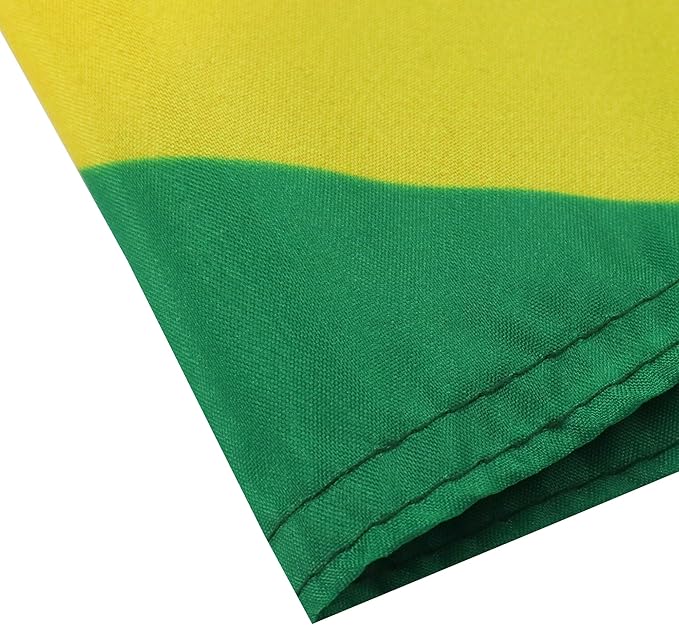 AZ FLAG Set of 10 Jamaica Flags - 90 x 60 cm - 100% Polyester Jamaican Flag with Integrated Metal Eyelets