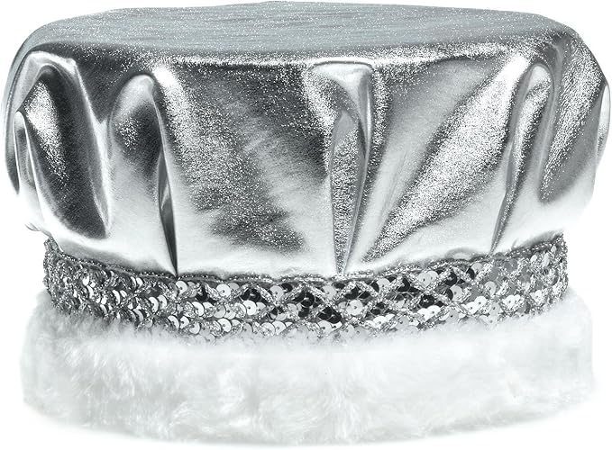 Anderson's Royal Metallic Crown, Sequin Braided Band, Faux Fur Trim, Keepsake for Prom Coronation, Homecoming, Special Events