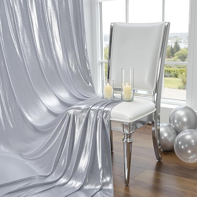 Besutolife 20×10 FT Silver Sequin Backdrop Curtains, Wrinkle-Free Heavy Party Backdrop Drapes No-shed Glitter Background for Wedding Birthday Graduation Bridal Baby Shower Christmas Photography Stage